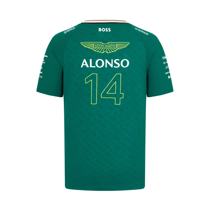 Aston Martin F1 2024 Fernando Alonso Men's Official Driver T-Shirt