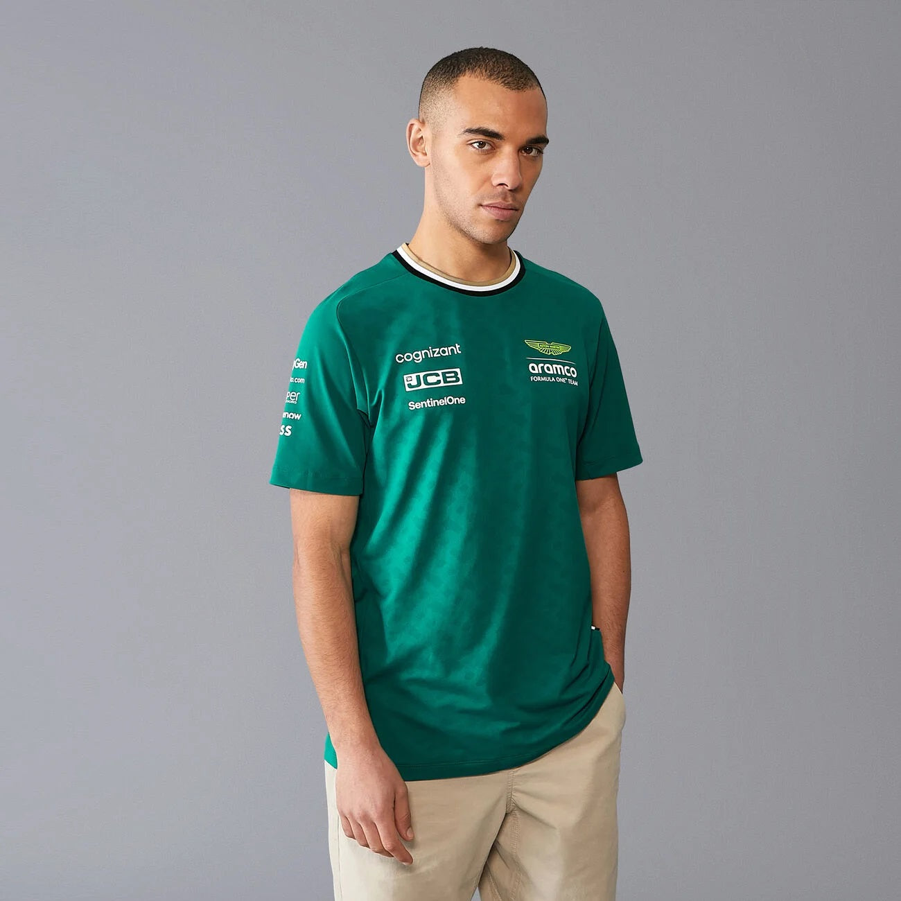 Aston Martin F1 Fernando Alonso Men's Official Driver T-Shirt