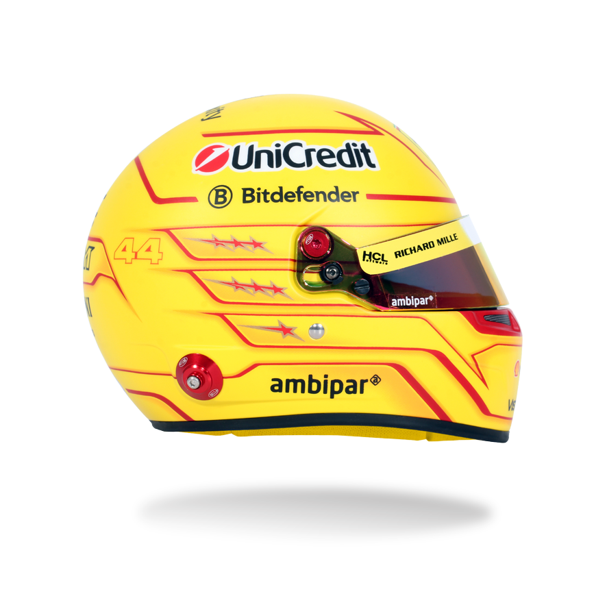 Lewis Hamilton Ferrari F1 2025 1:2 Scale Replica Helmet by Bell