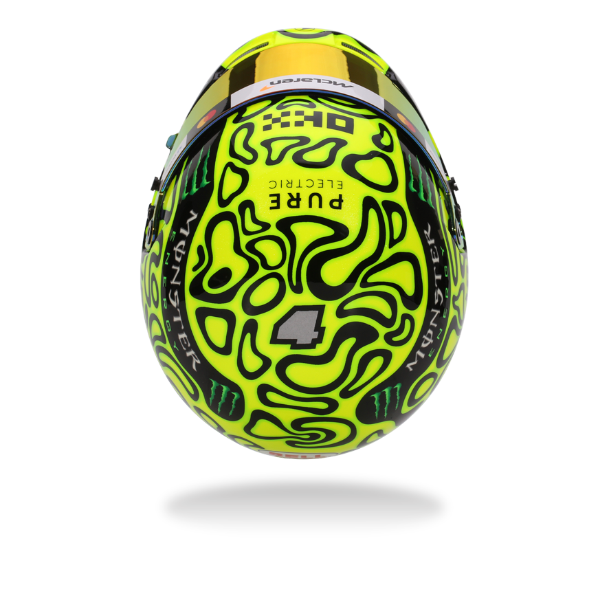 Lando Norris McLaren F1 2025 1:2 Scale Replica Helmet by Bell