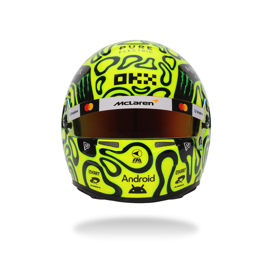 Lando Norris McLaren F1 2025 1:2 Scale Replica Helmet by Bell