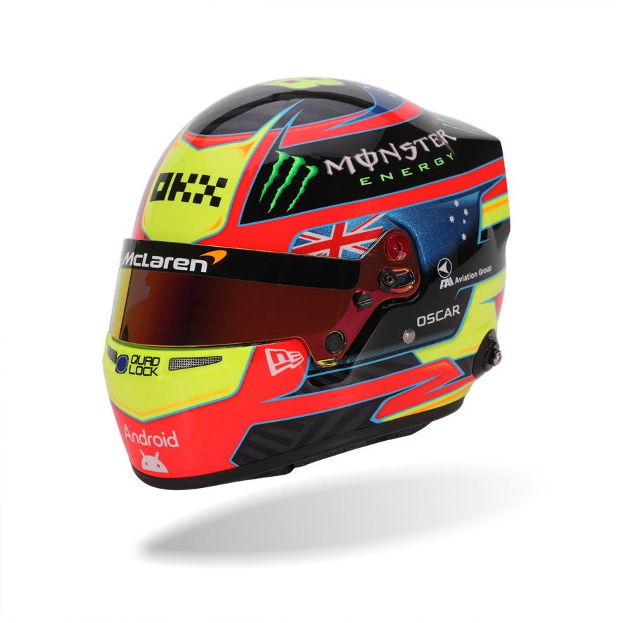 Oscar Piastri McLaren F1 2025 1:2 Scale Replica Helmet by Bell
