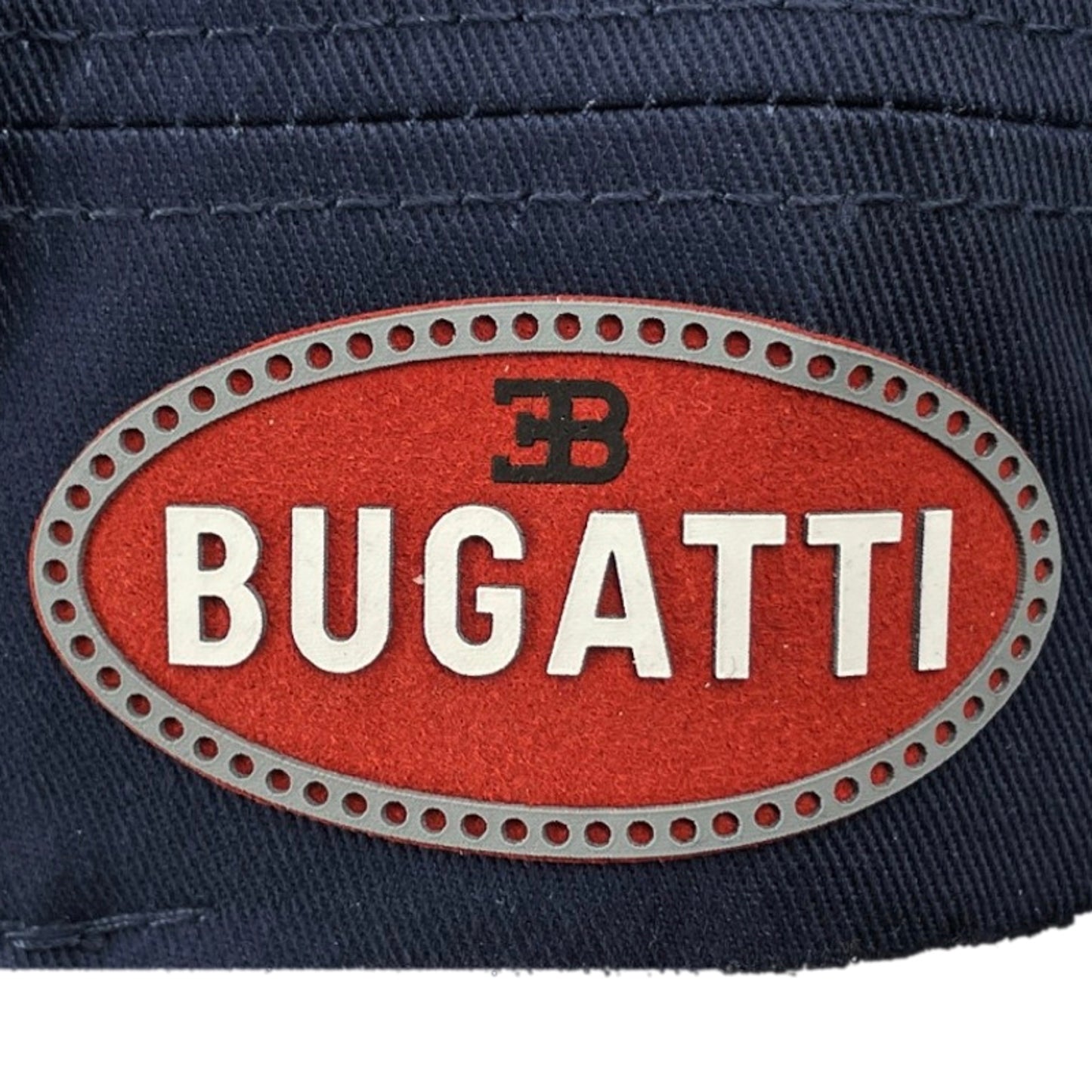 Official Bugatti Adjustable Curved Visor Textured Crown Baseball Cap