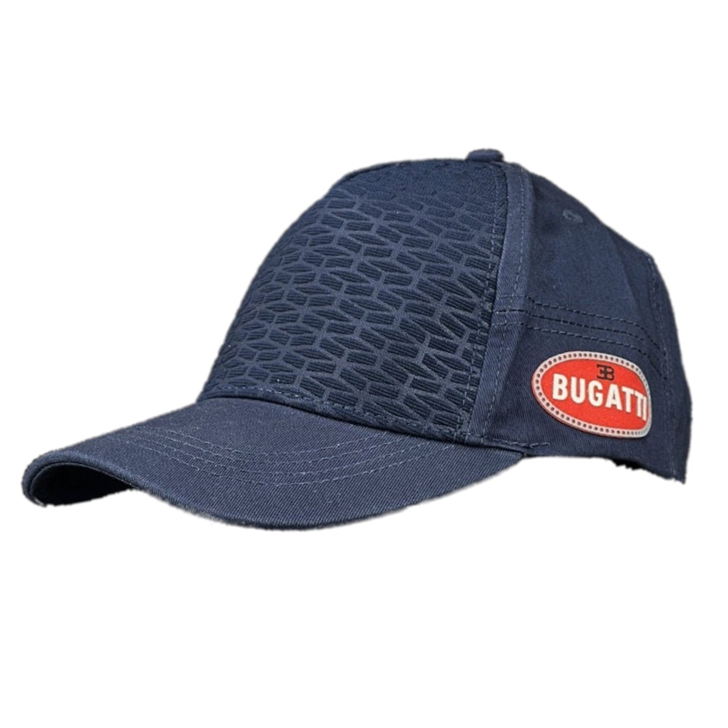 Official Bugatti Adjustable Curved Visor Textured Crown Baseball Cap