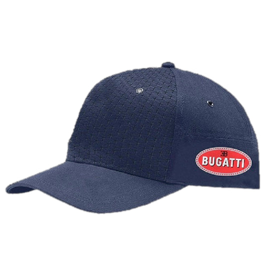 Official Bugatti Adjustable Curved Visor Textured Crown Baseball Cap