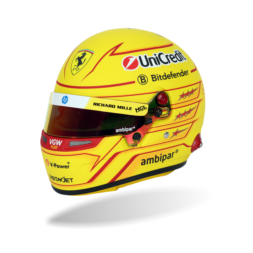 Lewis Hamilton Ferrari F1 2025 1:2 Scale Replica Helmet by Bell