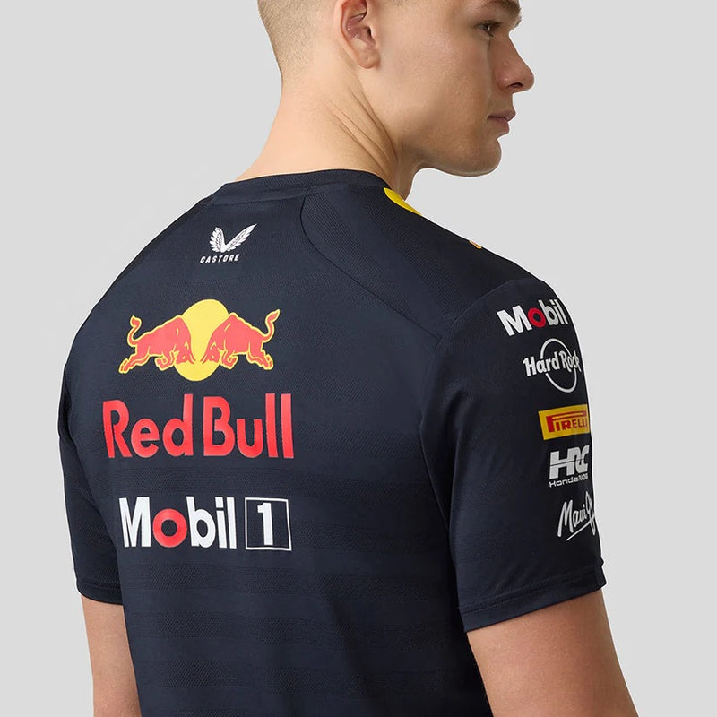 Red Bull racing Official F1 Men's Team Set Up T-Shirt - Night Sky Navy