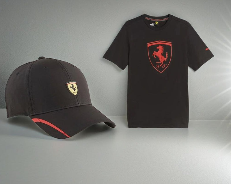 Official Scuderia Ferrari Dark Side Starter Pack (Cap & T-Shirt)