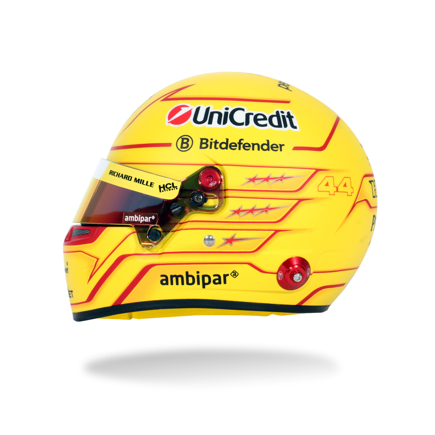 Lewis Hamilton Ferrari F1 2025 1:2 Scale Replica Helmet by Bell
