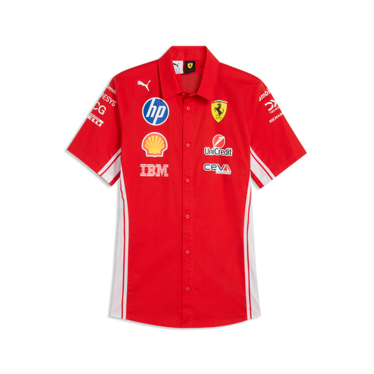 Ferrari Official F1 2026 Team Button Down Shirt by Puma