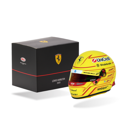 Lewis Hamilton Ferrari F1 2025 1:2 Scale Replica Helmet by Bell