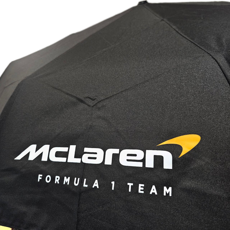 McLaren Official Compact Telescopic Black Umbrella
