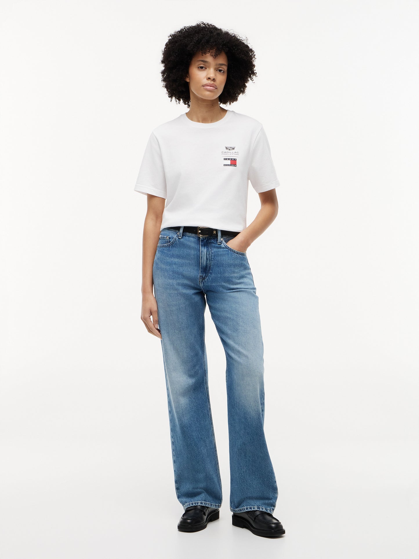 Cadillac F1 Team Tommy Hilfiger White Cotton T-Shirt