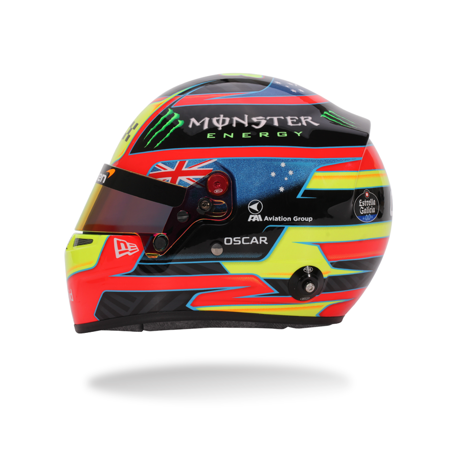 Oscar Piastri McLaren F1 2025 1:2 Scale Replica Helmet by Bell