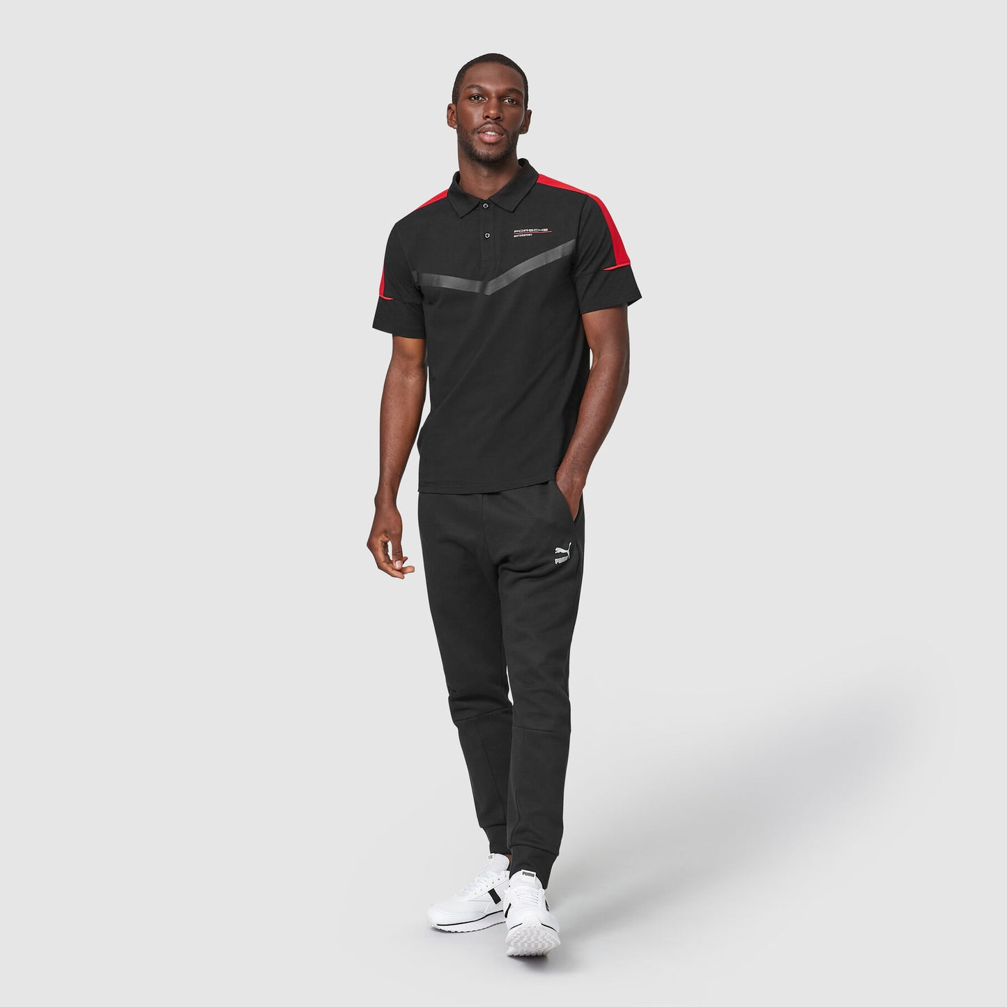Official Porsche Motorsport 2026 Men's Official Black Polo Shirt