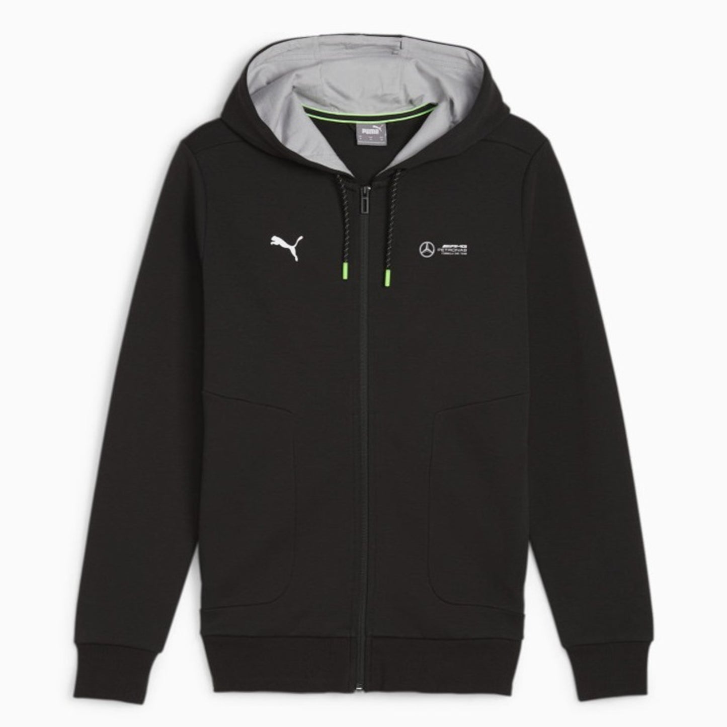 Official Mercedes AMG Official F1 Men's Hooded Sweatshirt Hooded Jacket by Puma
