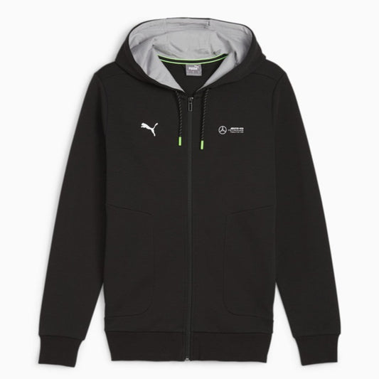 Official Mercedes AMG Official F1 Men's Hooded Sweatshirt Hooded Jacket by Puma