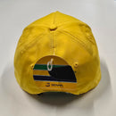Ayrton Senna Official Debossed Premium Brazil Yellow Cap