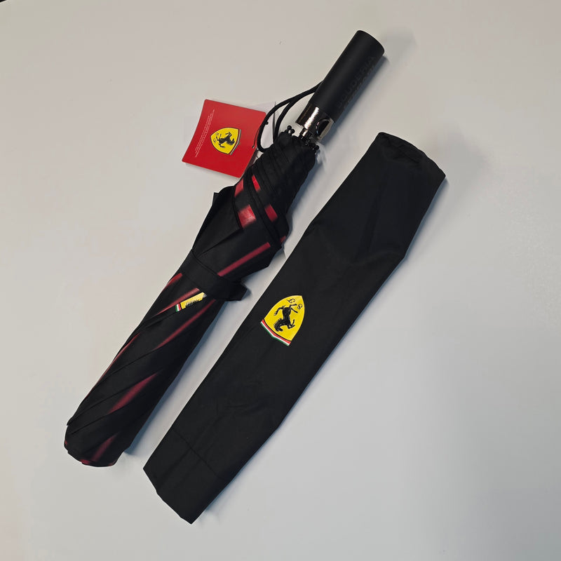 ferrari logo patio umbrellas for sale Ferrari Official Compact Black Umbrella