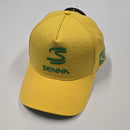Ayrton Senna Official Debossed Premium Brazil Yellow Cap