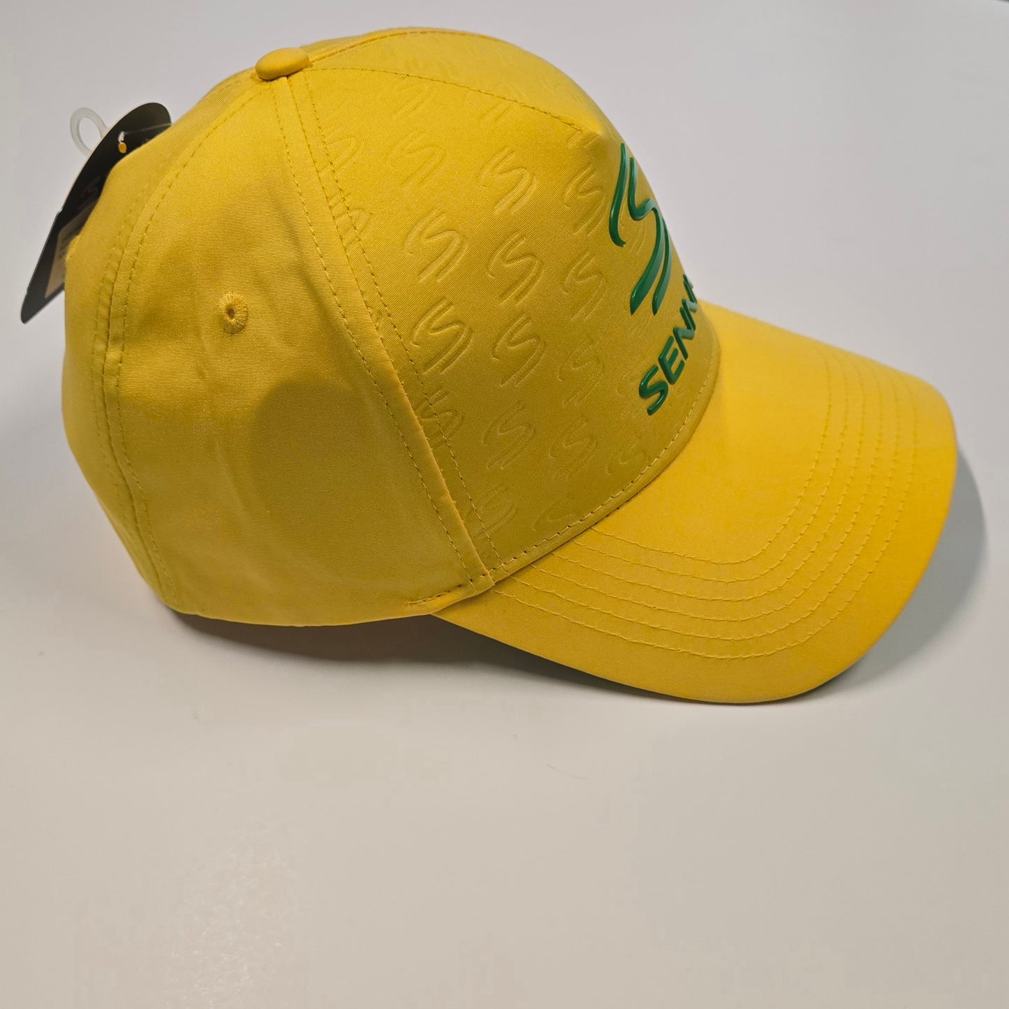 Ayrton Senna Official Debossed Premium Brazil Yellow Cap
