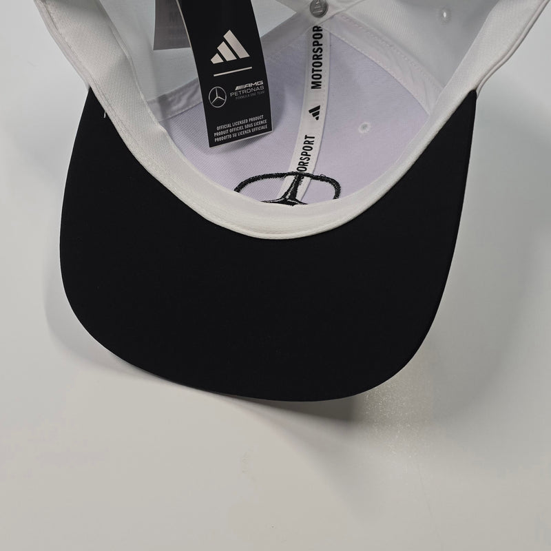 Mercedes AMG 2025 F1 Team Baseball Cap by adidas - White