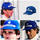 Ayrton Senna Official Replica Blue Nacional Cap with Bag