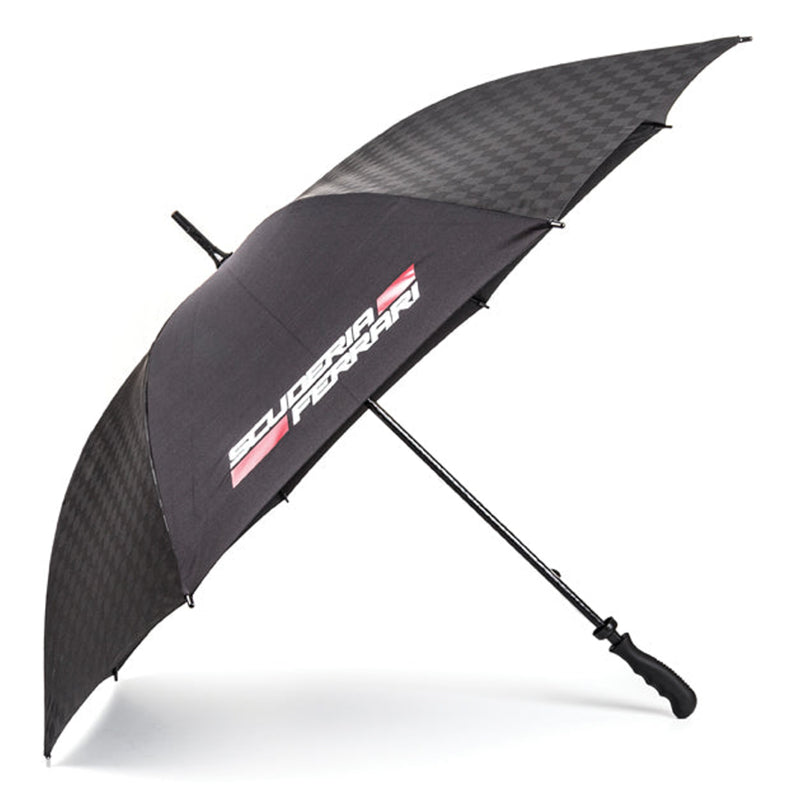 Ferrari Official Extra Large Black Umbrella - 120cm - Trackside Gear Australia