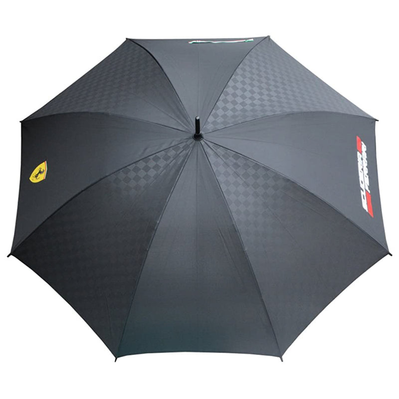 Ferrari Official Extra Large Black Umbrella - 120cm - Trackside Gear Australia