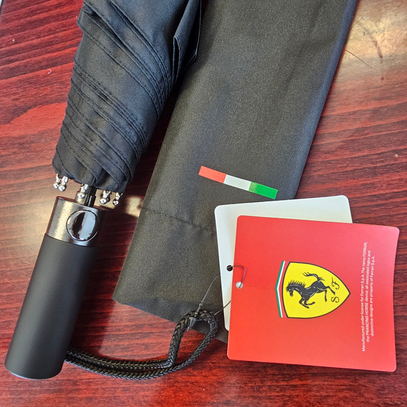 Ferrari Official Compact Black Umbrella
