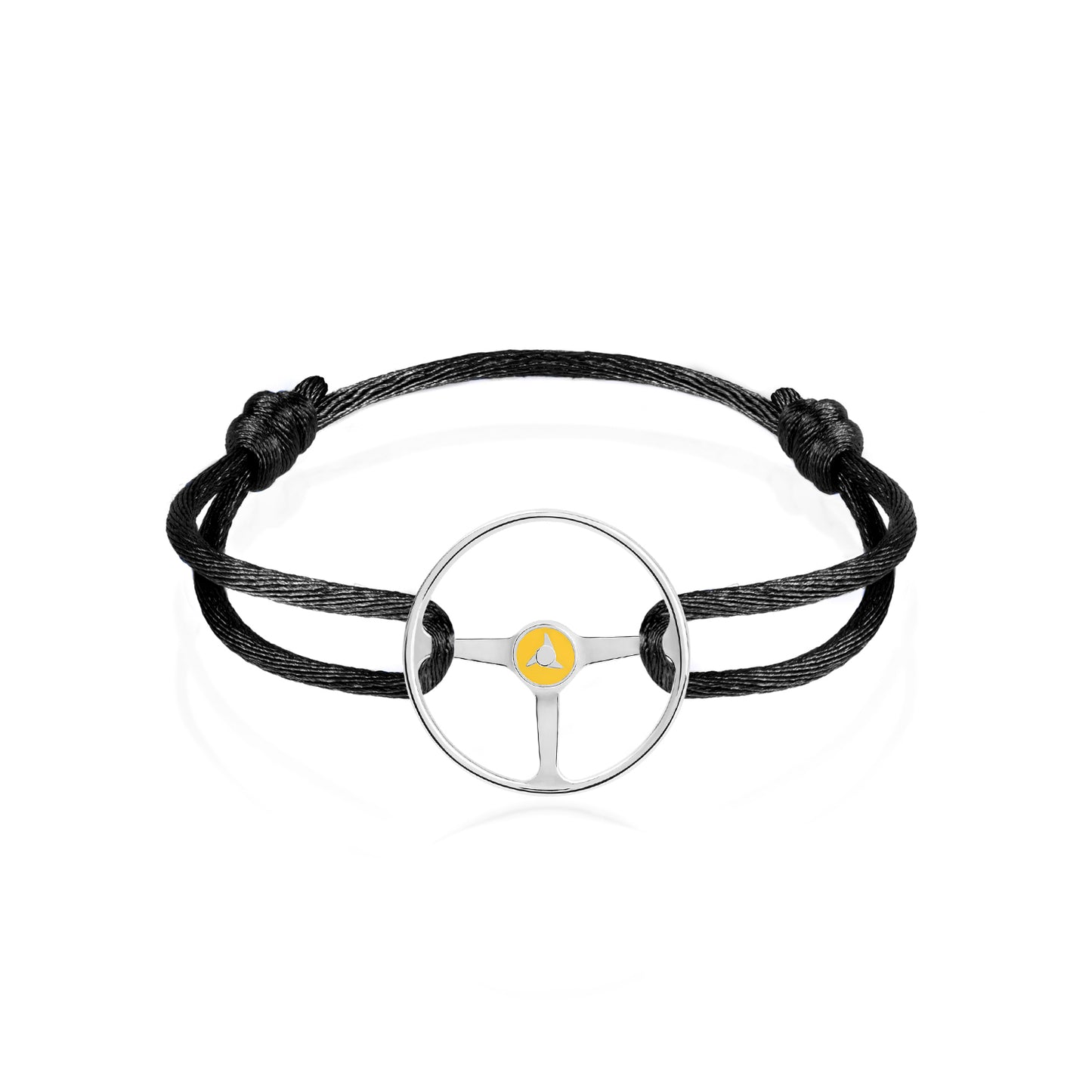Grand Tourer Silver Steering Wheel Bracelet by The Mechanists - Trackside Gear Australia