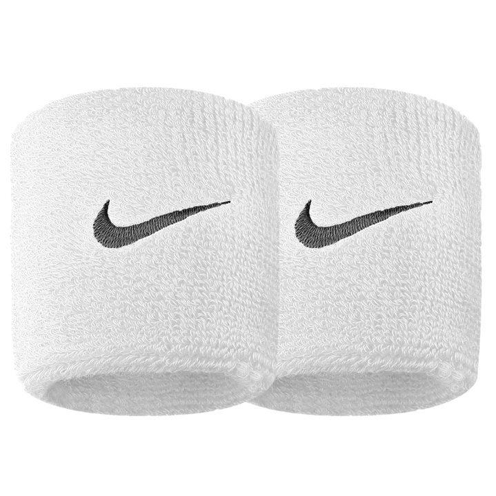 Nike Swoosh Sports Wristbands Cotton Nylon White - Trackside Gear Australia