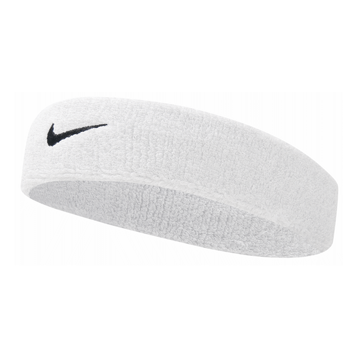 Nike Swoosh Cotton Nylon Sport Headband White - Trackside Gear Australia