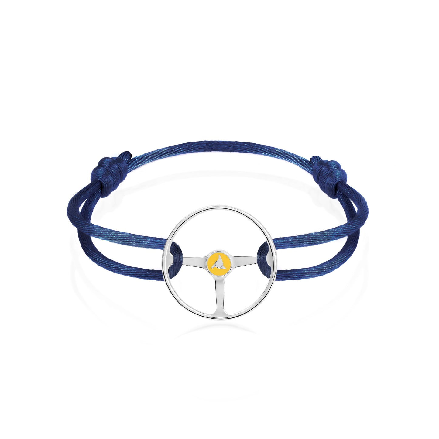 Grand Tourer Silver Steering Wheel Bracelet by The Mechanists - Trackside Gear Australia