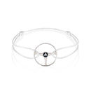 Revival Retro Silver Steering Wheel Bracelet by The Mechanists - Trackside Gear Australia
