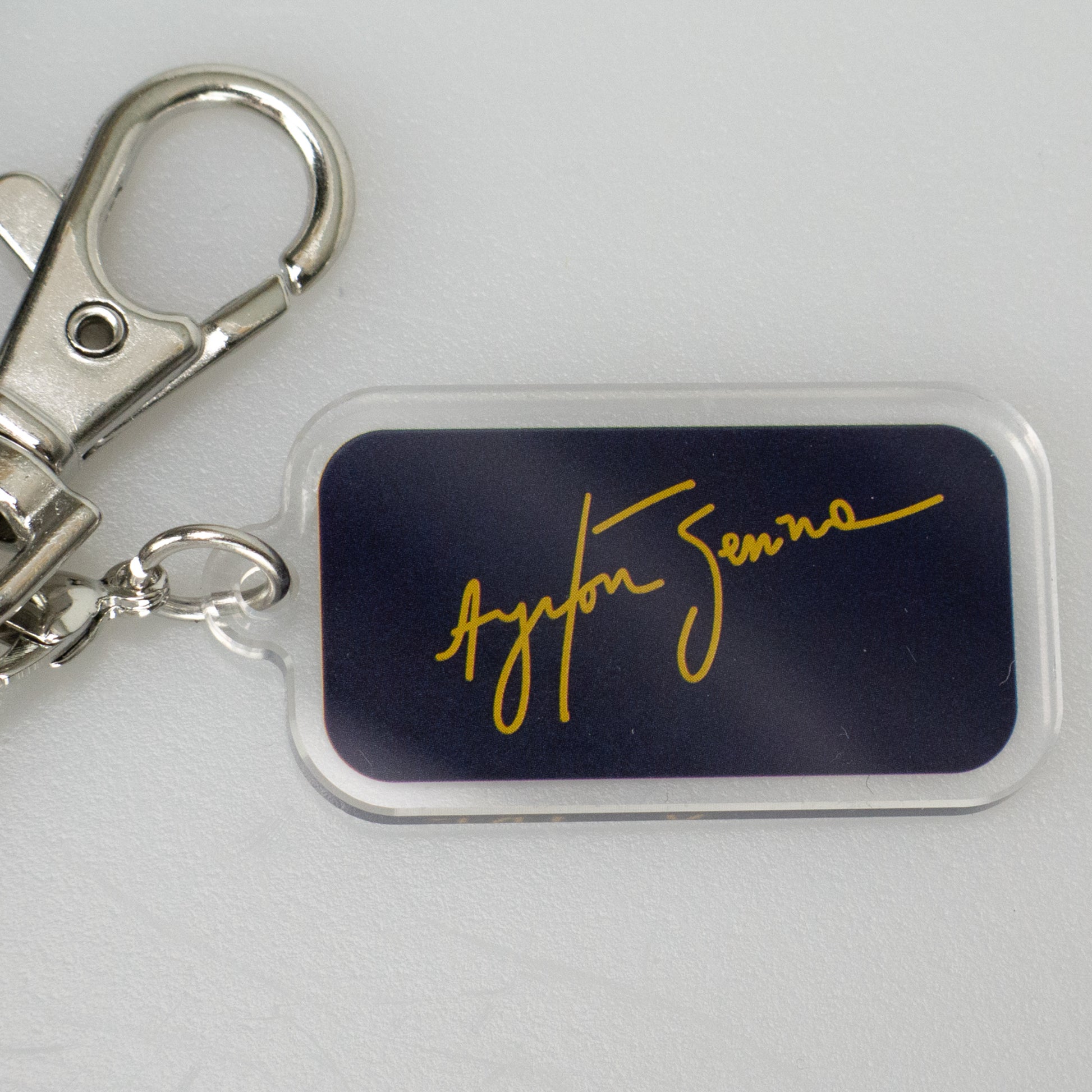Ayrton Senna Official Keyring Helmet and Signature - Trackside Gear Australia