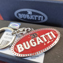 Bugatti Authentic Red Logo Metal Keyring