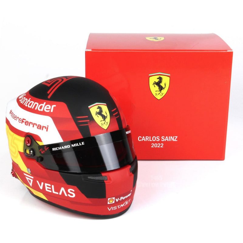 Carlos Sainz Ferrari F1 2022 1:2 Scale Replica Helmet by Bell