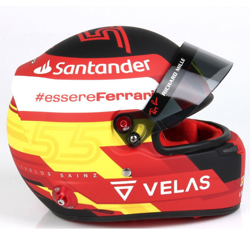 Carlos Sainz Ferrari F1 2022 1:2 Scale Replica Helmet by Bell