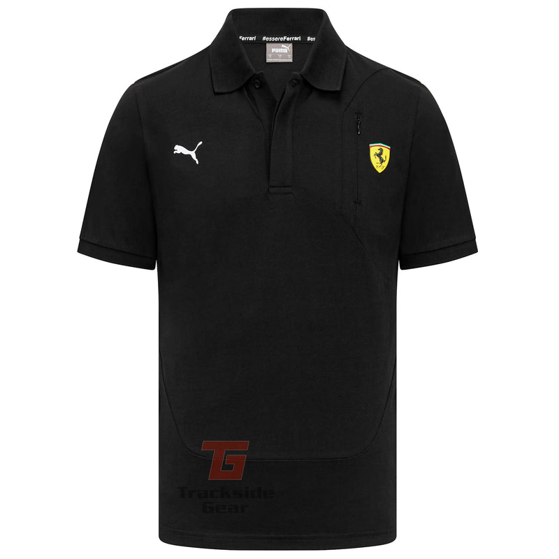 Ferrari Men's Classic Black Polo Shirt by Puma