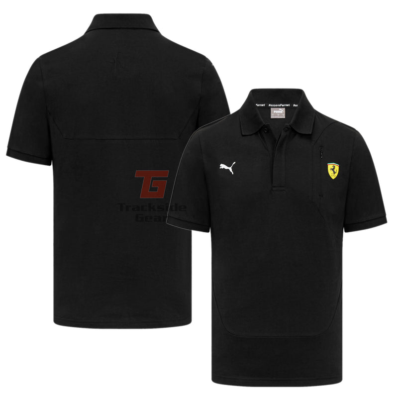 Ferrari Men's Classic Black Polo Shirt by Puma