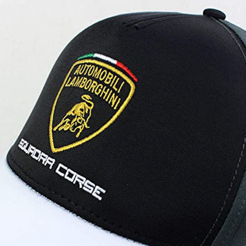 Lamborghini Official Squadra Corse Racing Adjustable Travel Cap