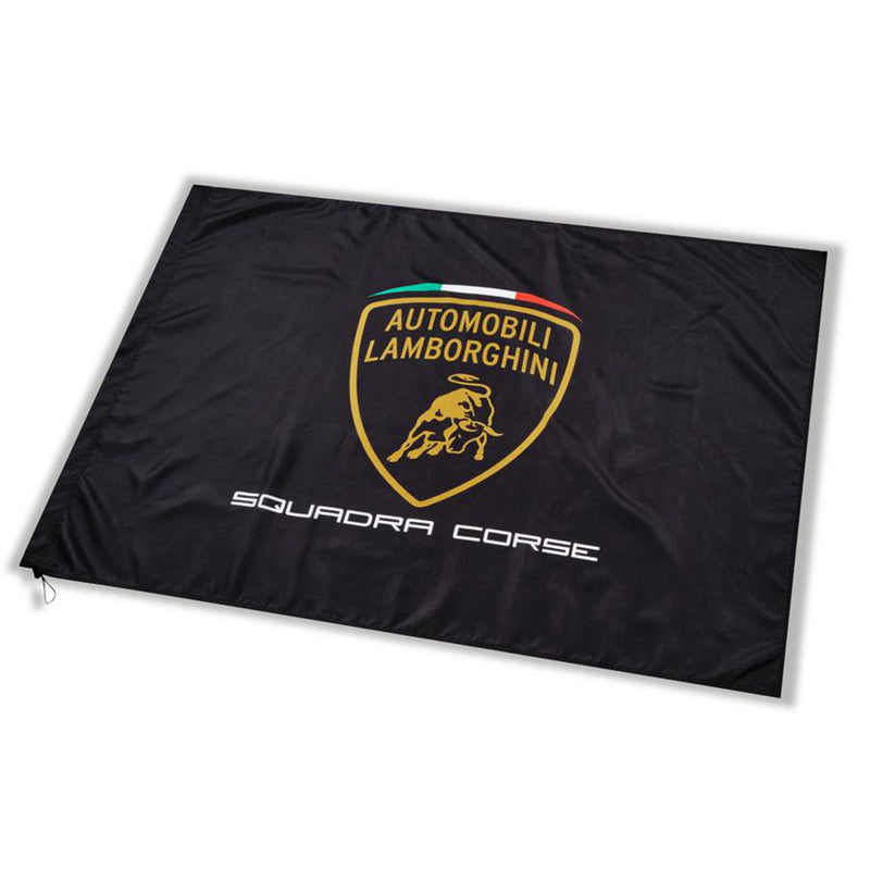 Lamborghini Squadra Corse Racing Official 140cm x 100cm Flag - Trackside Gear Australia