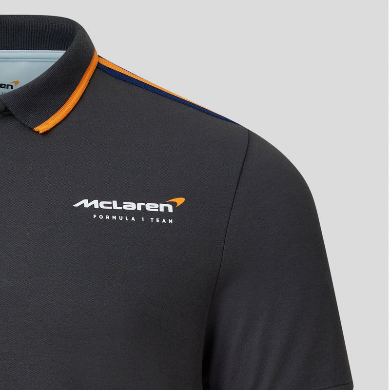 McLaren Gulf Racing Men's Original Polo Shirt - Gulf Blue & Grey
