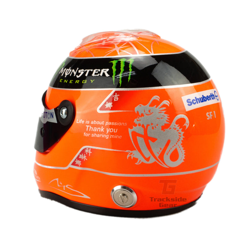 Michael Schumacher Mercedes F1 2012 Last Race 1:2 Scale Replica Helmet