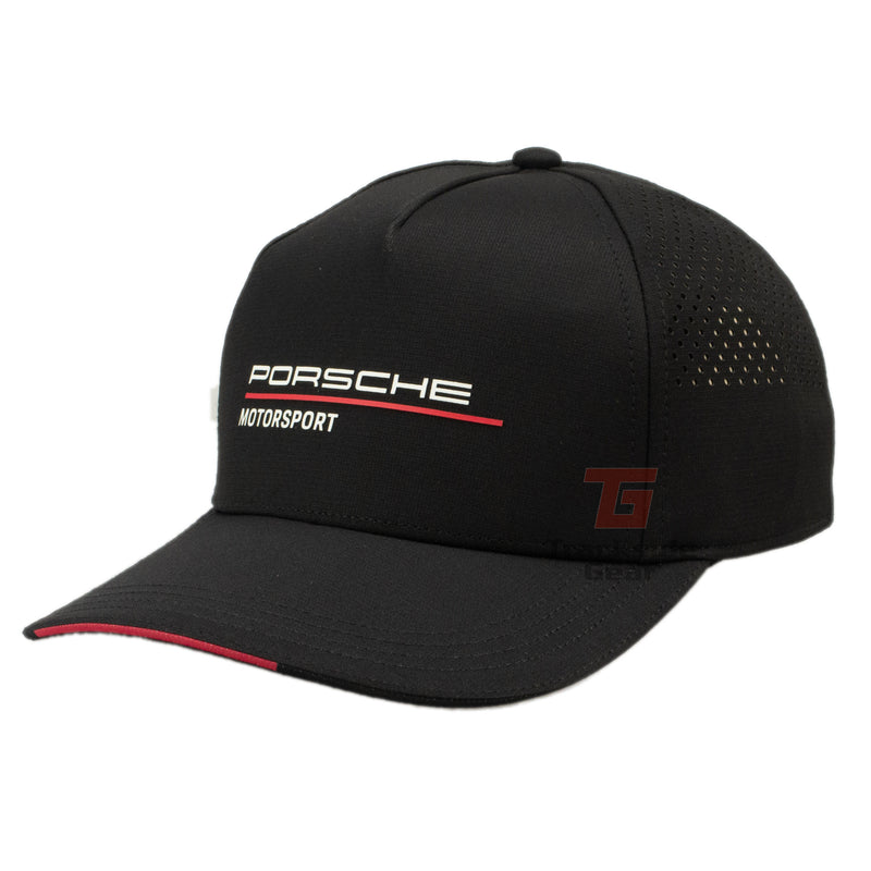 Porsche Motorsport Official Black Snapback Baseball Cap