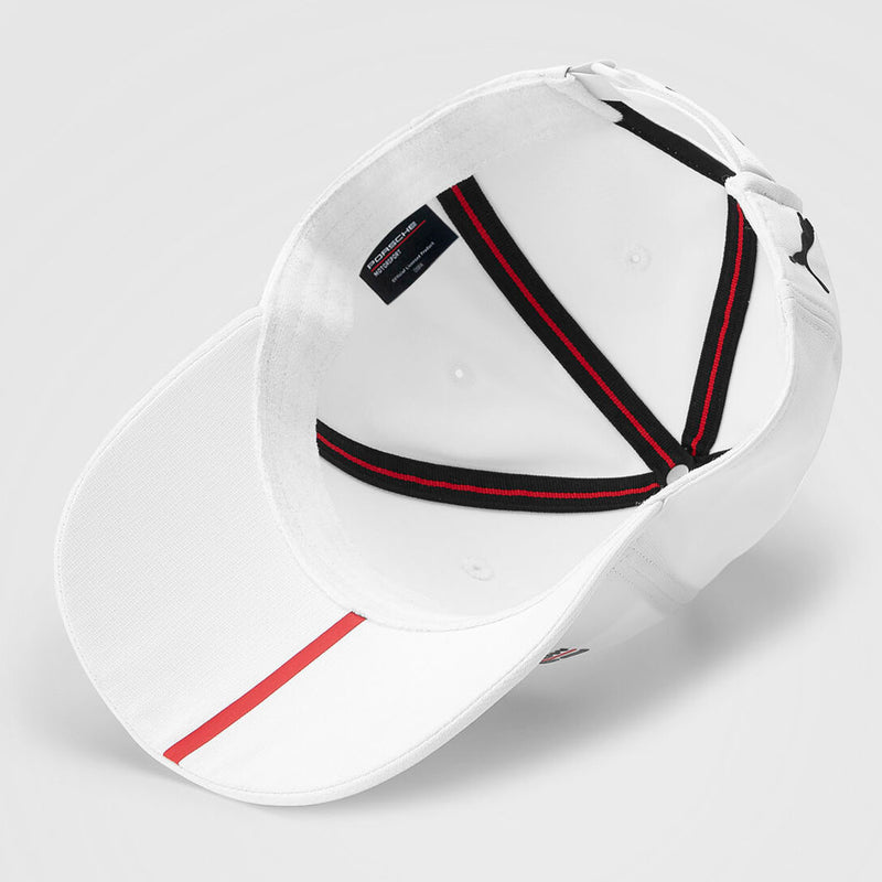 Porsche Motorsport Official White Adjustable Baseball Cap - Trackside Gear Australia