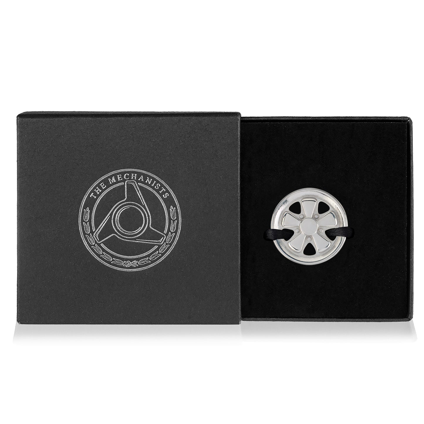 911 Classic Fuchs Wheel Silver Bracelet by The Mechanists - Trackside Gear Australia
