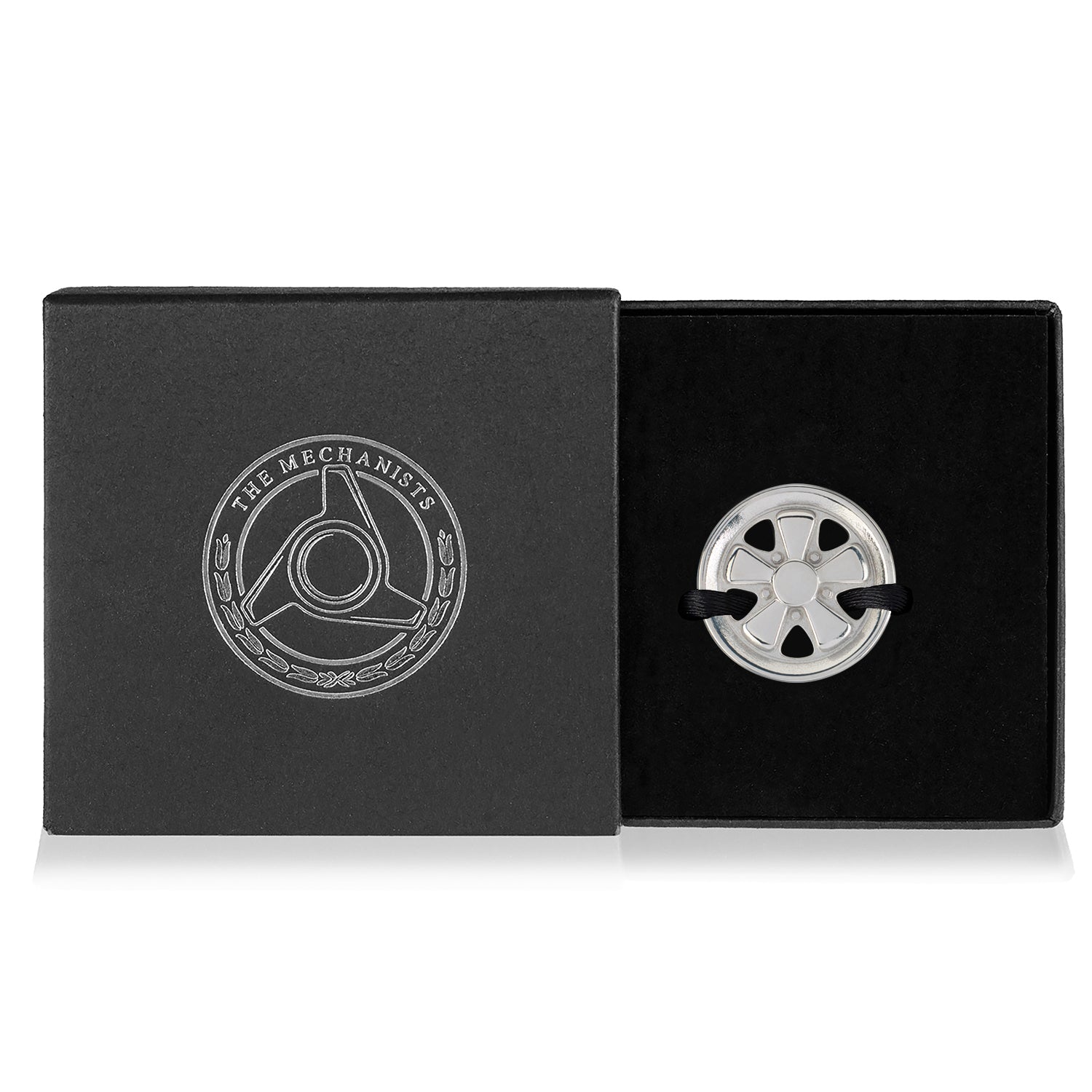 911 Classic Fuchs Wheel Silver Bracelet by The Mechanists - Trackside Gear Australia