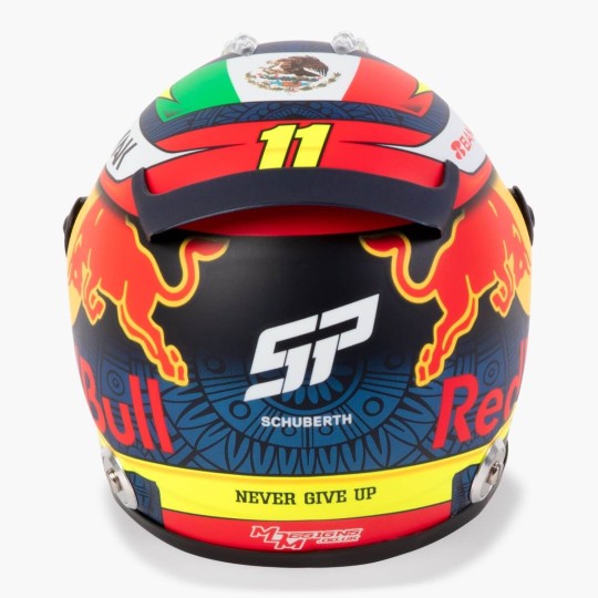 Sergio Perez Red Bull Racing 2021 F1 1:2 Scale Replica Helmet by Schuberth - Trackside Gear Australia